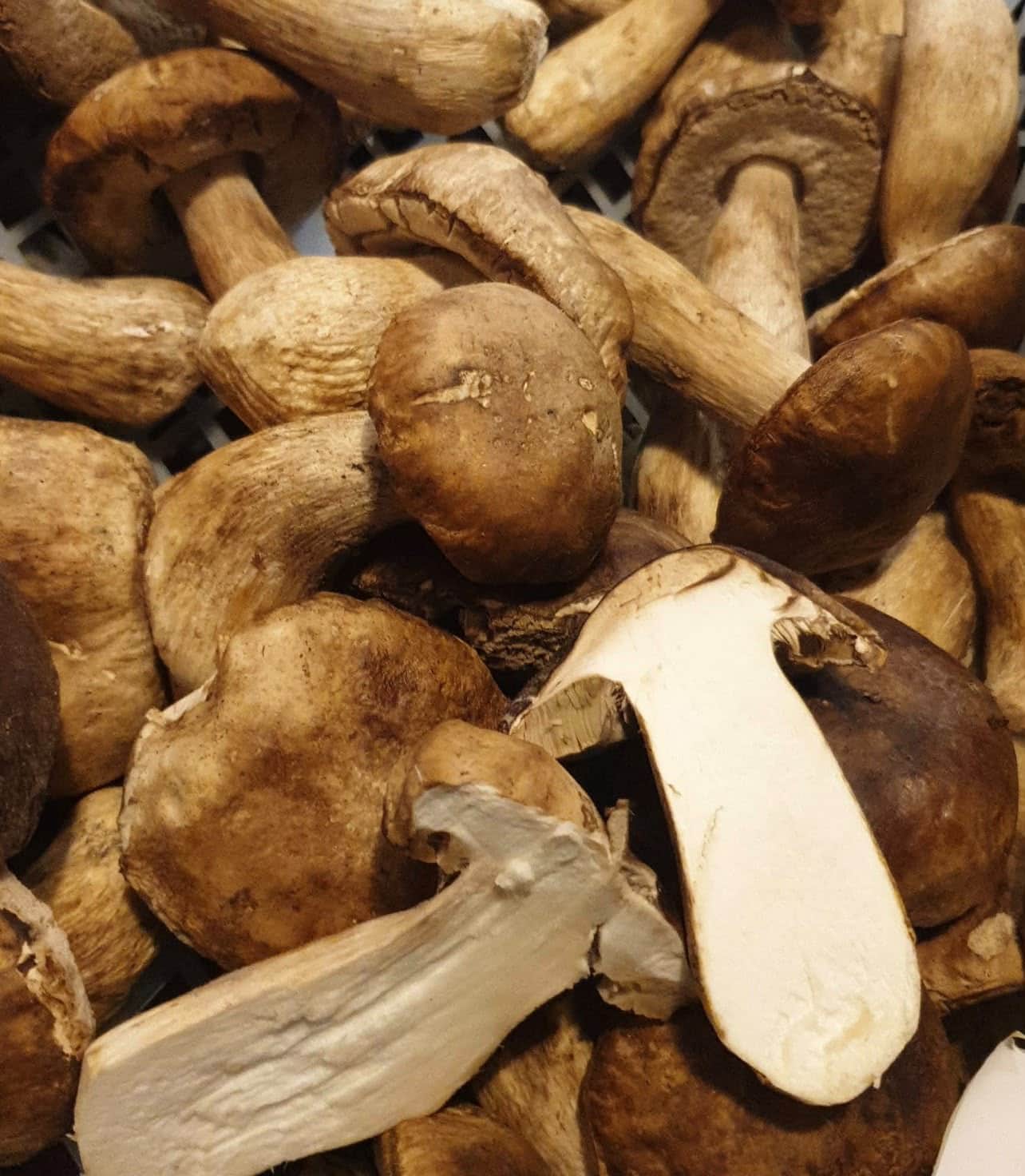 Italian porcini roasted with extra virgin olive oil and garlic