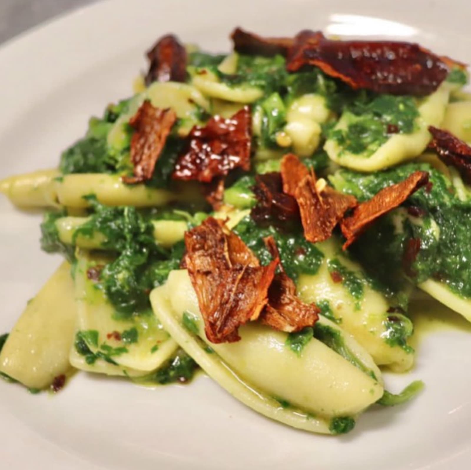 Strascinati alla lucana con cime di rapa e peperone crusco